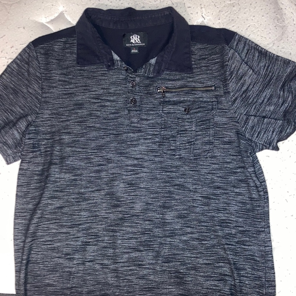 Mens L Rock &Republic Polo